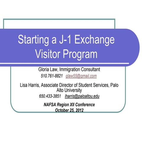 Starting a j1 program