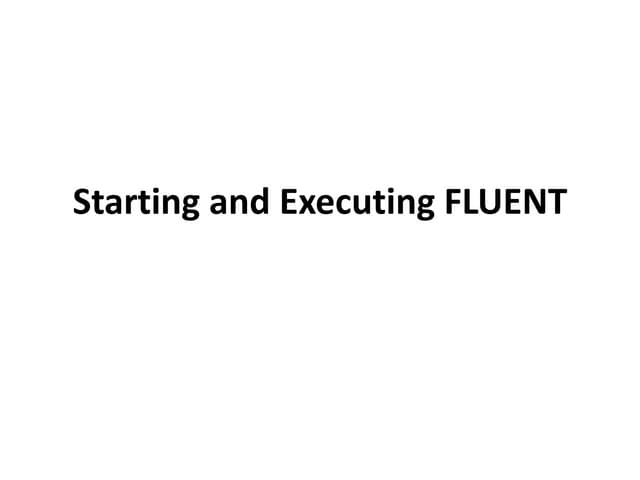 tutorial FLUENT