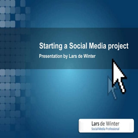 Starting a social media project