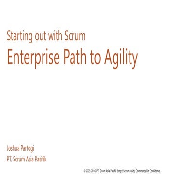 Starting out with Scrum