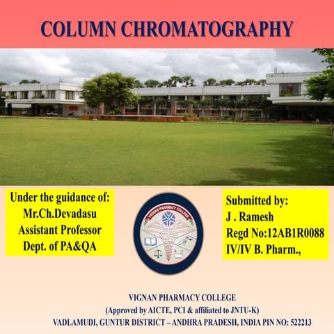 column chromatography ppt