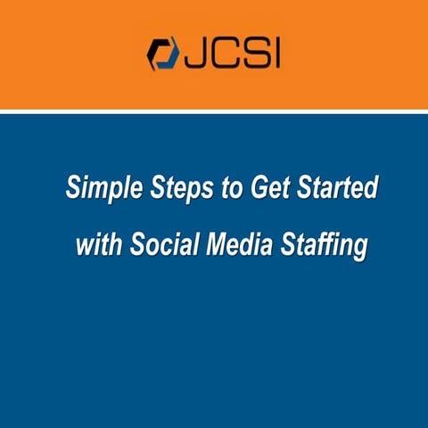 Starting a Social Media Staffing Strategy - Webinar