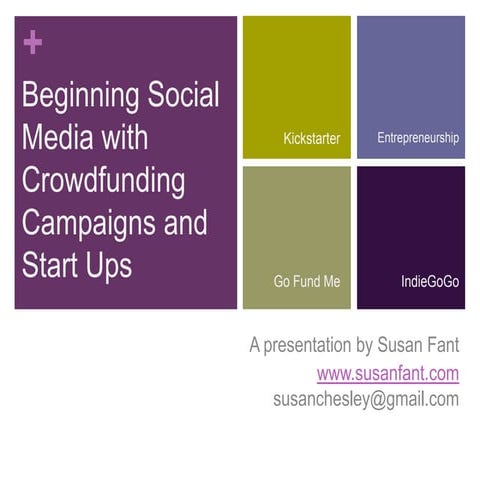 Starting Social Media with Crowdfunding & Start Ups