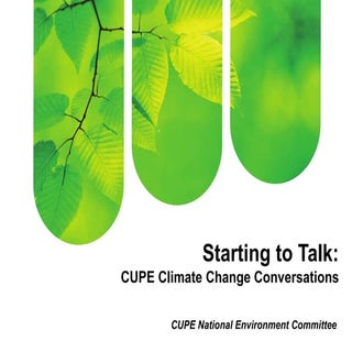 CUPE Climate Change Workshop