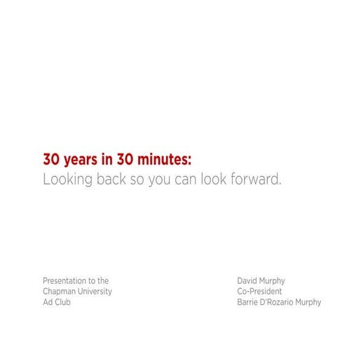 Starting your advertising career