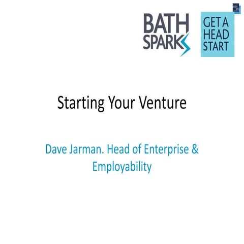 Starting your venture