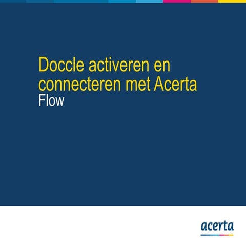 Hoe verbinden met Acerta op Doccle? | PPTX