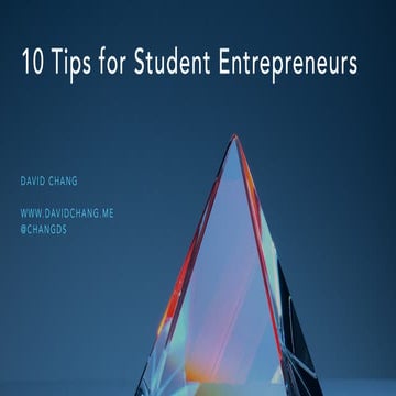Start MIT- 10 Tips for Student Entrepreneurs - Jan 2022