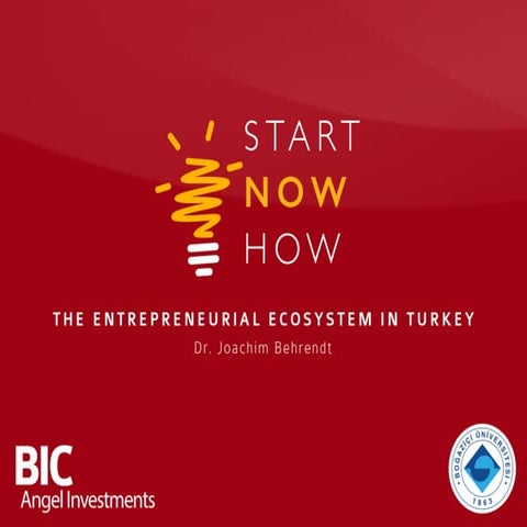 Startnowhow - Entrepreneurial Ecoosystem in Turkey