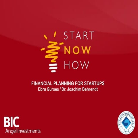 Startnowhow - Financial Planning for STARTUPS