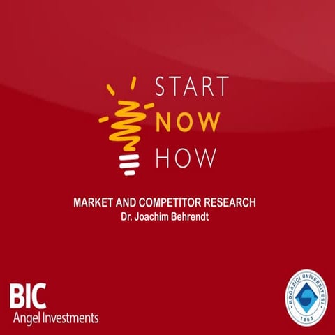 Market and Competitor Research