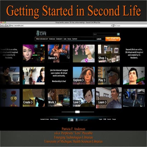 Getting Started in Second Life