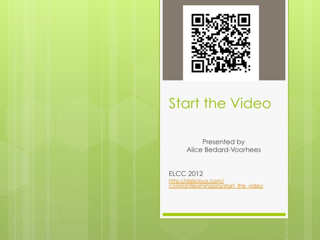 Start the Video