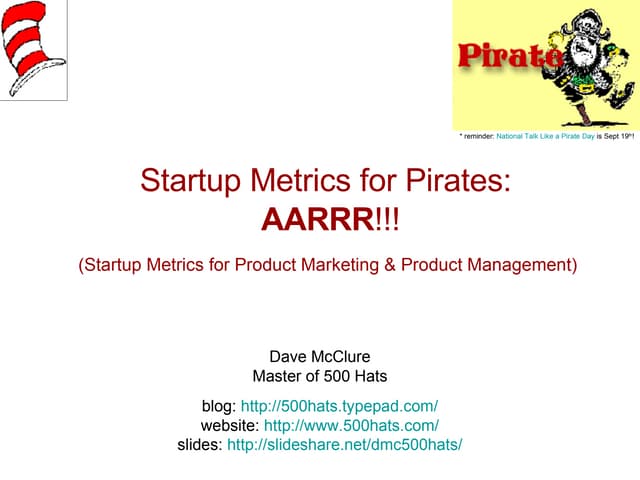 Startup Metrics for Pirates