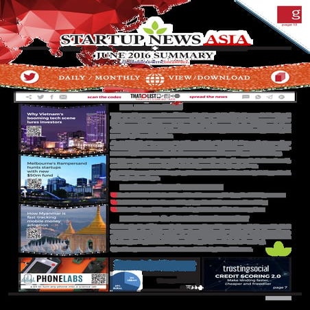 Startup News Asia: June 2016