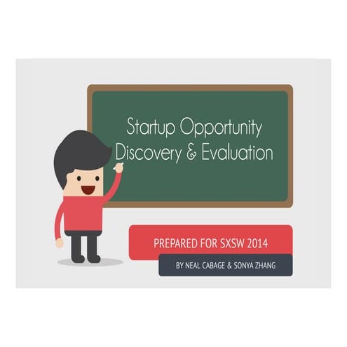 Startup Opportunity Discovery & Evaluation (SXSW)