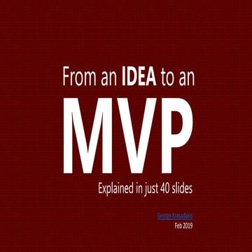 From an idea to an MVP: a guide for startups