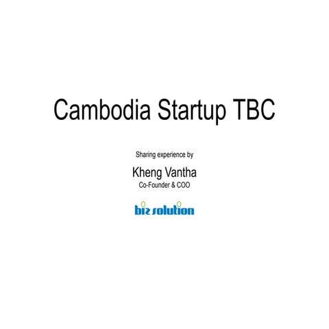 Startup TBC from Biz-Solution