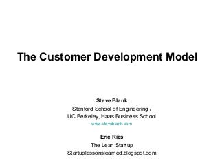 Customer Development at Startup2Startup