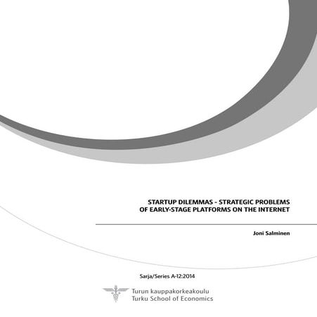 Startup dilemmas   strategic problems