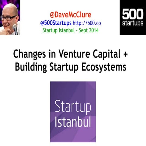 Building Startup Ecosystems (Istanbul, Sept 2014)