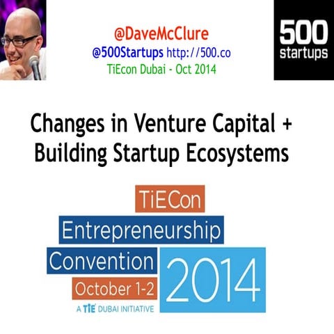 Building Startup Ecosystems (Dubai, Oct 2014)