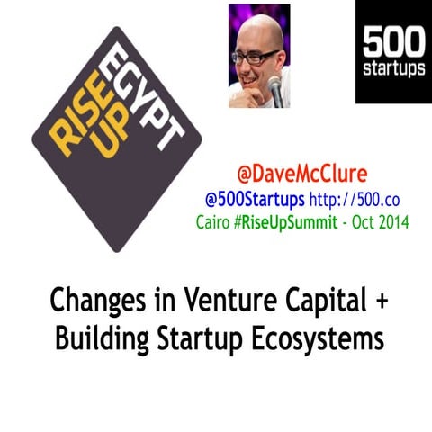 Building Startup Ecosystems (Cairo, Oct 2014)