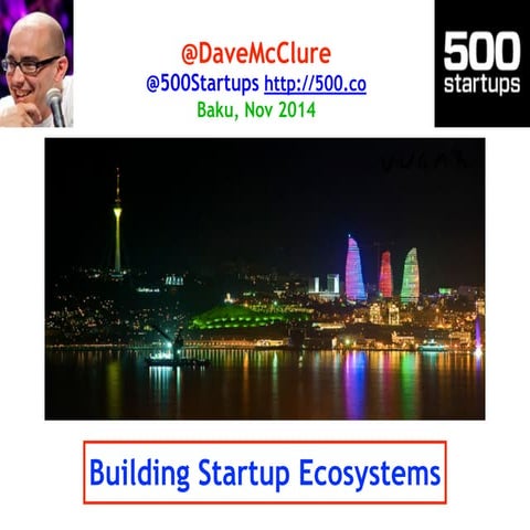 Building Startup Ecosystems (Baku, Nov 2014)