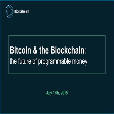 Startupfest 2015: AUSTIN HILL (Blockstream) - Keynote