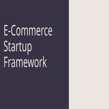 Startup Framework E-Commerce Industry .pptx