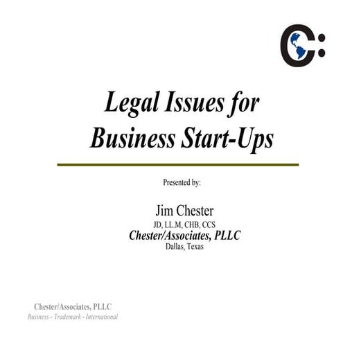 Startup Legal Issues