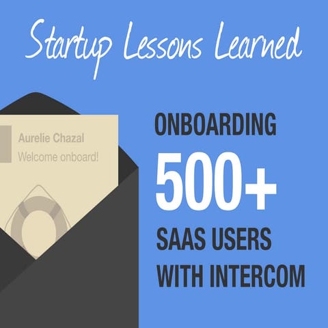 Startup Lessons Learned Onboarding 500+ SaaS Users With Intercom