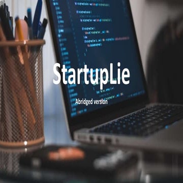 Startuplie - un ejercicio de sinceridad en español