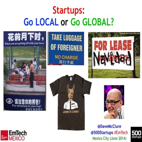 Startup Ecosystems: Local vs. Global?