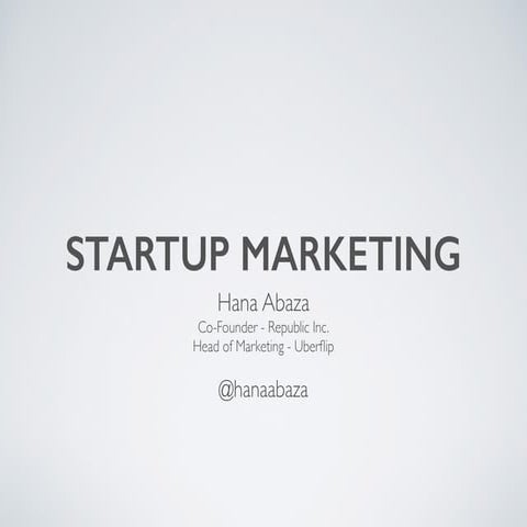 Startup Marketing