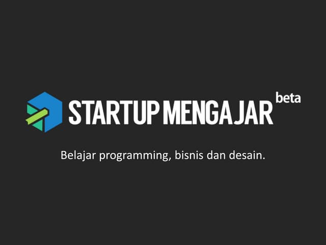 Startup Mengajar 