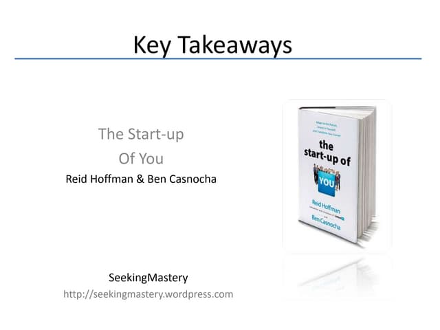 Book Review: Startup ofyou
