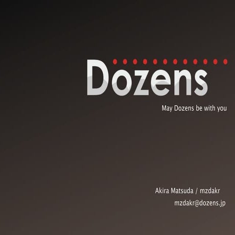 Startup on Heroku Demo Day - Dozens