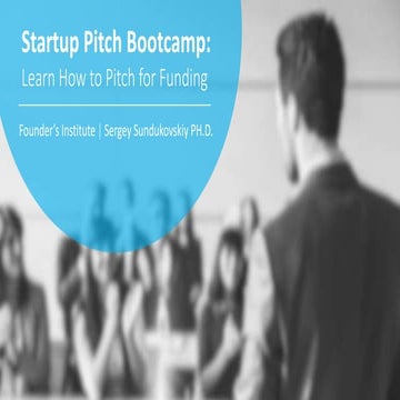 Startup Pitch Bootcamp: Learn How to Pitch for Funding
