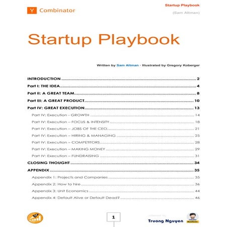 Startup playbook (Sam Altman)