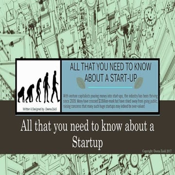 All That You Need to Know about a Start-up