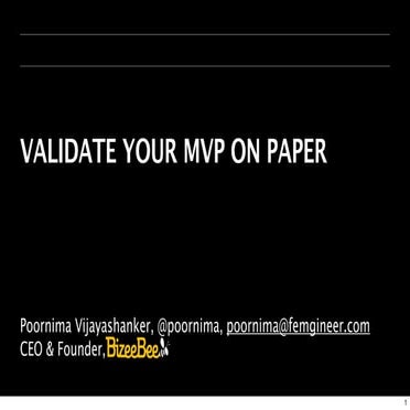 Validate Your MVP on Paper