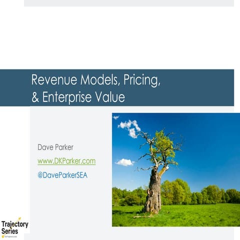 Startup Revenue Models, Pricing and Enterprise Value