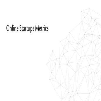 online startups metrics 