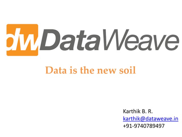 DataWeave Introduction - Startup Saturday