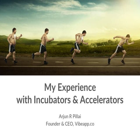 My Experience with Startups, Incubators and Accelerators