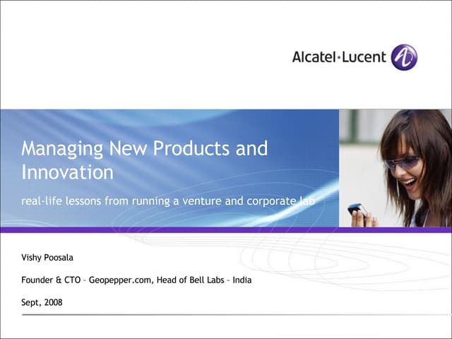 Innovation and Product management
