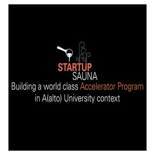 Startup Sauna - REE @ Aalto