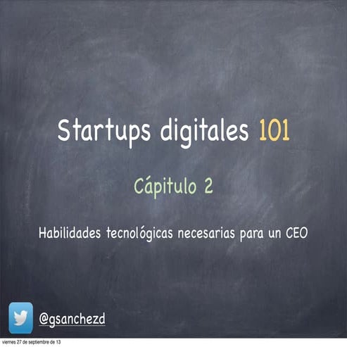 Conocimientos necesarios para una startup digital