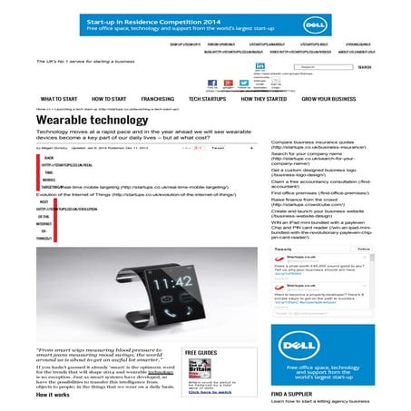 Startups Online - Wearable Devices